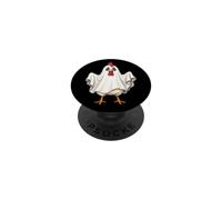 Chicken Dressed As A Ghost Halloween PopSockets Adhesive PopGrip