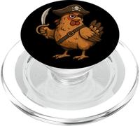 Chicken Dressed As A Pirate Funny Chicken Halloween PopSockets PopGrip for MagSafe