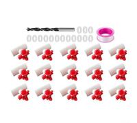 Chicken Drinker Fitting ABS Automatic Connector for Nipple-Based Water Lines in Layer Broiler and Hatchery Facilities (15set)