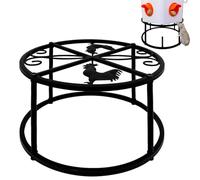 Chicken Drinker on Metal Stand - Heavy Duty Iron Holder Bucket for Chicken Feeder, Barrel Drinker, Chicken Coop Accessory, for Poultry Feeder