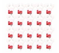 Chicken Drinker Poultry Drinker Chicken Water Nipple Practical Farm Accessory Automatic Water Dispenser for Chickens Ducks Hens Plastic Steel 20Pcs