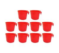Chicken Drinkers - Duck Feeder - 10 Pieces Weatherproof Hanging Feeding Cups for Food and Water for Farm and Chicken Coop