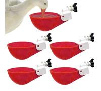 Chicken Drinkers - Set of 10 Poultry Drinkers | Automatic Drinking Set for Chickens, Chickens, Ducks, Geese, Turkeys | Practical Farm Accessories for Feeding
