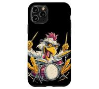 Chicken Drummer with Cool Sunglasses loves the Rhythm Case for iPhone 11 Pro
