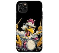 Chicken Drummer with Cool Sunglasses loves the Rhythm Case for iPhone 11 Pro Max