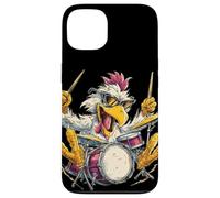 Chicken Drummer with Cool Sunglasses loves the Rhythm Case for iPhone 13