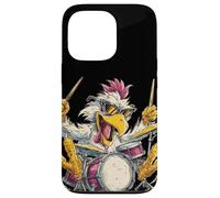 Chicken Drummer with Cool Sunglasses loves the Rhythm Case for iPhone 13 Pro