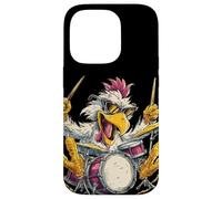 Chicken Drummer with Cool Sunglasses loves the Rhythm Case for iPhone 14 Pro