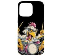 Chicken Drummer with Cool Sunglasses loves the Rhythm Case for iPhone 15 Pro Max