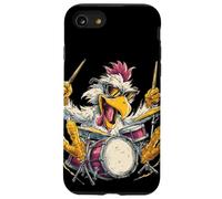 Chicken Drummer with Cool Sunglasses loves the Rhythm Case for iPhone SE (2020) / 7/8