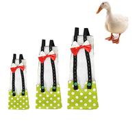 Chicken Duck Goose Diaper Washable Pet Bow Tie Diapers for Hens Roosters Poultry 1 Pack (M, Green)