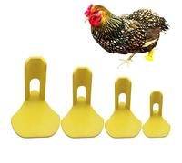 Chicken Duck Goose Leg Fixing Splint Set - 4 Sizes for Different Growth Stages, Targets Broken Feet, Curled Toes, Osteoarthritis & Plantar Warts in Poultry