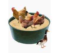 Chicken dust Bath tub,25'' D * 5.9'' H Essential Chicken coop Accessory Environmentally Friendly Thick Plastic