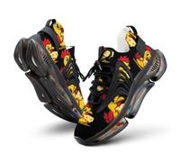 Chicken Eating Cheese Men’s Running Shoes Comfortable Sneakers