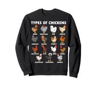 Chicken Educational Hen Poultry Animal Types Of Chickens Sweatshirt