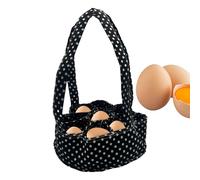 Chicken Egg Basket | Collecting Organizer with 7 Pouches,Home Egg Collector - for Farmhouse Produce Easter Kitchen Housewife Backyard Poultry Owners