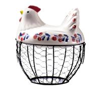Chicken Egg Basket Organizer Case Gathering Fresh Eggs Rustic Chicken Egg Holder For Fruit Countertop Kitchen Pantry Vegetable