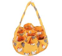 Chicken Egg Basket with 7 Pouches Canvas for Geese Ducks