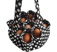 Chicken Egg Collector, Chicken Egg Basket | Fabric Egg Gather Basket with 7 Bags | Protective Food Storage Container, Collection Organizer