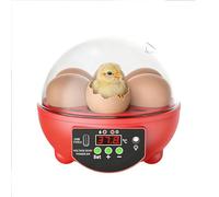 Chicken Egg Incubator - 21.5x15.5x11.5cm 6-Slot Poultry Candler , Clear Window Egg Hatching Incubator With Automatic Temperature And Humidity Control For Chicken Duck Quail Bird