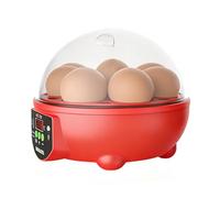 Chicken Egg Incubator - 6-Slot Poultry Candler for Farm | Clear Window Egg Hatching Incubator with Automatic Temperature and Humidity Control for Chicken, Duck, Quail and Bird