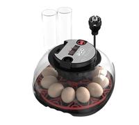Chicken Egg Incubator | Automatic Temperature Control 12 Egg Incubator | Growing Equipment, with Transparent Lid, LED Lighting Design for, Cana
