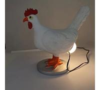 Chicken Egg Lamp, 3D LED Night Lights Rooster Table Lamp, Lifelike Resin Chicken Egg Lamp Light Light-up Easter Eggs Lamp, Hens Lay Eggs Desk Lamps Ornaments