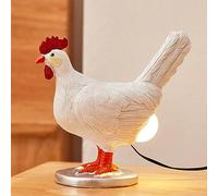 Chicken Egg Lamp Funny Chicken lamp with Egg in Butt Lifelike LED Chicken Night Lights with USB Resin Warm Table Light Decor Birthday Christmas Gifts for Kids Friends (A)…