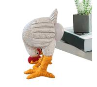 Chicken Egg Lamp - USB Powered Resin, Funny Rooster Nightlight, Decorative Light | Quirky Home Bedroom Kitchen Bedside Table Desk Shelf Perfect for Easter Christmas Birthdays Thanksgiving