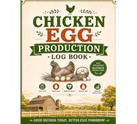 Chicken Egg Production Log Book: Daily Record Keeper for Flock Management, Health Observations, Feed Inventory & Expenses