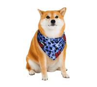 Chicken Family Rooster Pattern Dog Bandanas, Comfortable Cotton Triangle Bibs Scarfs for Dogs Or Cats, Cute Pet Kerchief for Small Medium Large Dogs-Large
