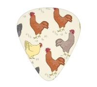 Chicken Farm Animals Guitar Pick 12 Packs For Bass Electric Acoustic Guitar Unique Gift For Music Lover