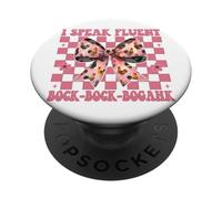 Chicken Farm Chicken Girl I Speak Fluent Bock-Bock-Bogahk PopSockets Adhesive PopGrip