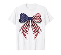 Chicken Farm Farmer 4th of July USA American Flag Patriotic T-Shirt