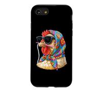 Chicken Farm Farmer Granny Square Crochet Yarn Crocheting Case for iPhone SE (2020) / 7/8