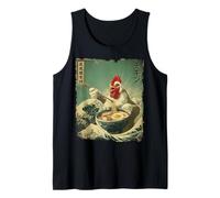 チキン Chicken Farm Farmer Vintage Ramen Japanese Noodles Tank Top
