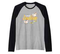Chicken Farmer Chicken Lover Funny I Love My Ladies Raglan Baseball Tee