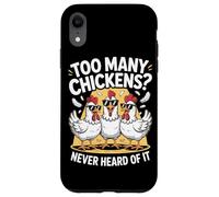 Chicken Farmer Humor with Hen and Farming Farm Case for iPhone XR