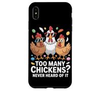 Chicken Farmer Humor with Hen and Farming Farm Case for iPhone XS Max