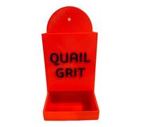 Chicken Feed Station - 3D Printed Artistic Grit Dispenser 17.6x8x9cm 115g, Poultry Nutrition Feeder | Animal Friendly Decorative Piece Backyard Henhouse Display Ornament Showcase Accent Home Gift