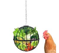 Chicken Feeder - Height Adjustable Feeder, Metal Feeder | Hanging Structure Design with Rustproof, Reinforced Steel, Feeding Equipment for Chicken Cages, Farm Farm Farm