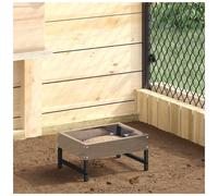 vidaXL Bird Feeder Silver 34 x 26 x 16 cm Galvanised Steel