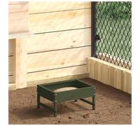 Chicken Feeder Olive Green Cold-Rolled Steel 34x26x16cm Weather-Resistant Tough