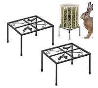 Chicken Feeding Stand - Heavy Poultry Holder, Metal Support Rack for Water Buckets & Drinking Containers | Adjustable Barrel Hill, Farm, Backyard Chicken Coop