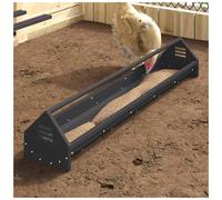 Chicken Feeding Trough Black Cold-Rolled Steel 108x20.5x20cm Weatherproof Pro
