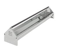 vidaXL Chicken Feeding Gutter Silver 108 x 20.5 x 20 cm, Garden and Patio, Rectangular Design, Durable Materials, Unique Patterns, for Outdoors, Gardening, Relaxing