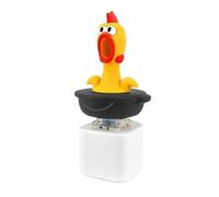 Chicken Fidget Toy Keychain, Screaming Chicken, LED Flashing (Battery) | Decompression Keychain, Portable Stress Relief Sensory Toy for Adult, Funny Office Desk Decor & Creative Gift