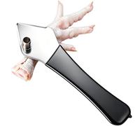 Chicken Foot Boning Tool, Portable Stainless Steel Device with Non-Slip Handle Chicken Claw Remover for Home Restaurant Meat Preparation Men Women Chef