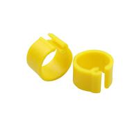 Chicken foot ring 100 Pcs Poultry Foot Ring Chicken Poultry Birds Signage Foot Circular Ring Green Inner Diameter 8mm(Yellow)