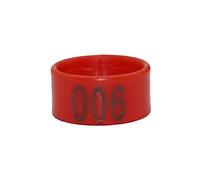 Chicken foot ring 1000 Pcs Inner Diameter 1.6/1.8/2.0 cm Open Type Chicken Foot Ring Birds Foot Rings Red 1.6 cm(Red,1.6 cm)